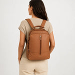 Morral narcisa de cuero para mujer - Miel