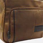 Morral ernesto de cuero para hombre - Miel