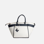 Cartera melina de cuero para mujer - Negro