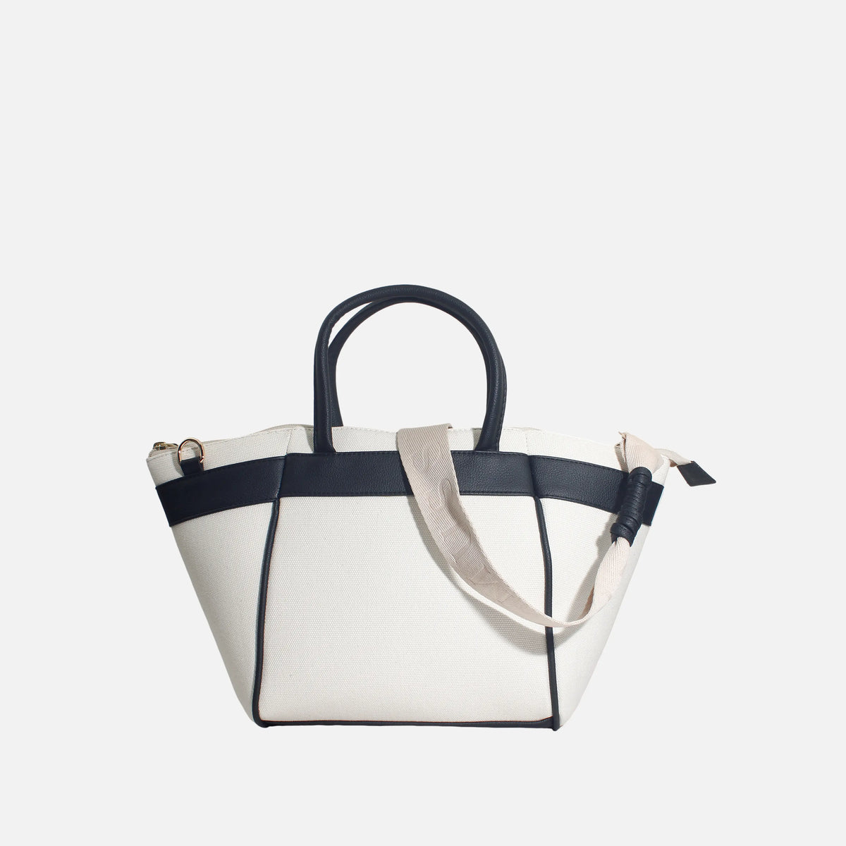 Cartera melina de cuero para mujer - Negro