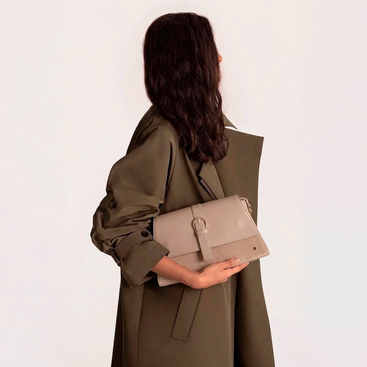 Cartera fara de sintético para mujer - Beige