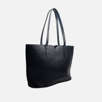 Cartera anis de cuero para mujer - Negro