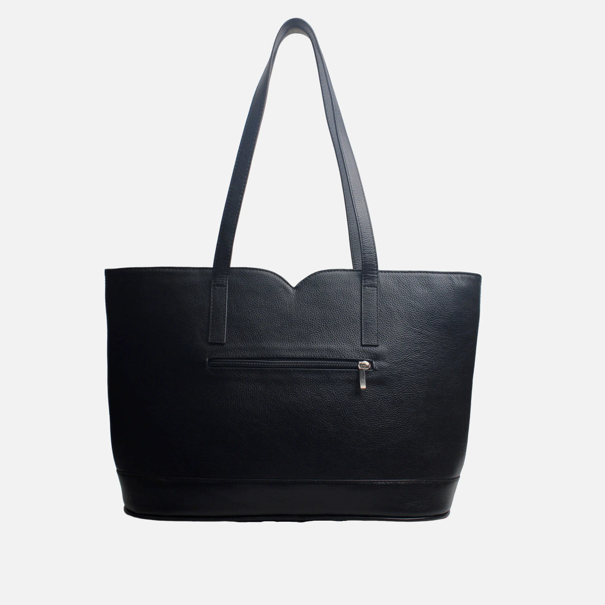 Cartera anis de cuero para mujer - Negro