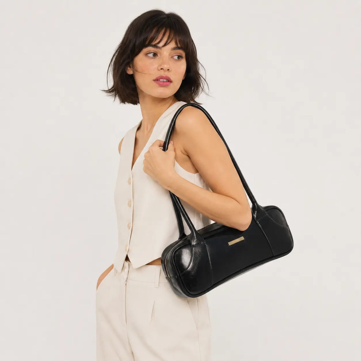 Cartera fiore de sintético para mujer - Negro