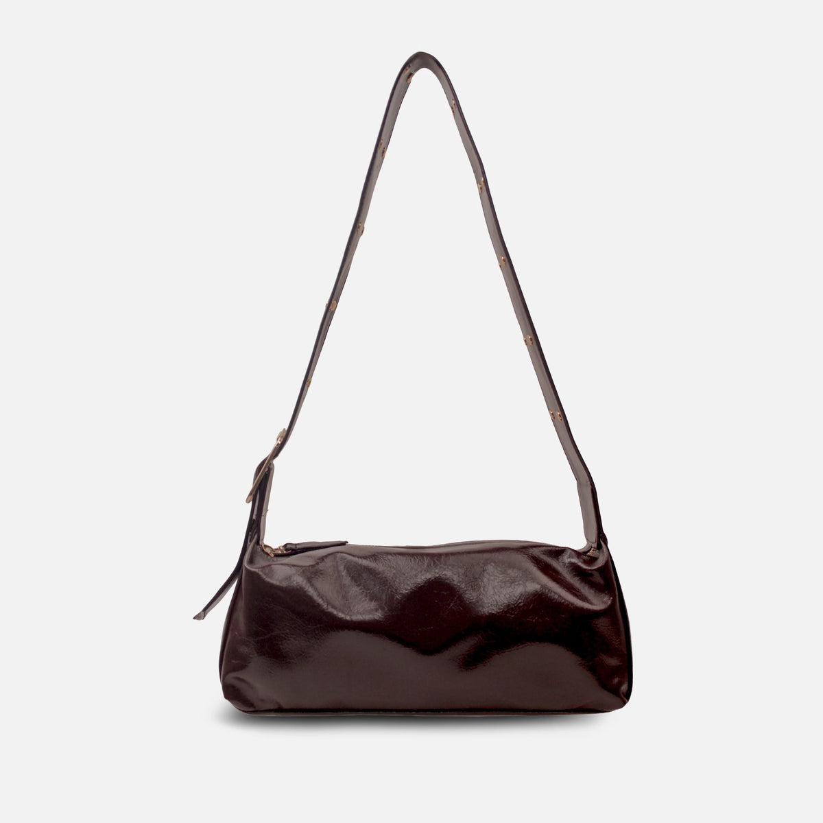 Cartera martina de sintético para mujer - Café