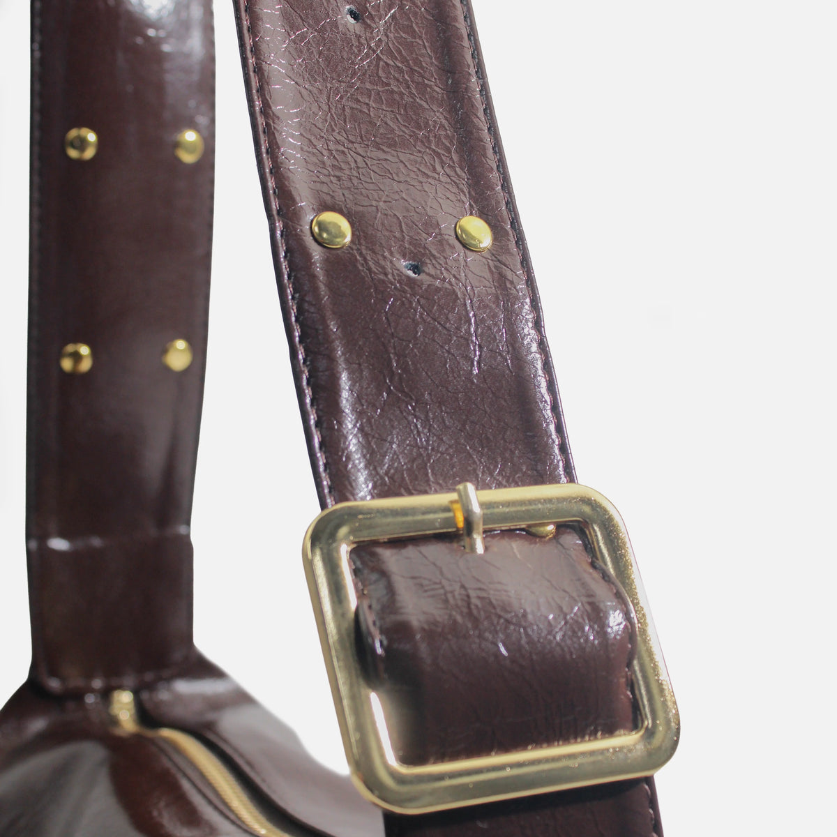 Cartera martina de sintético para mujer - Café