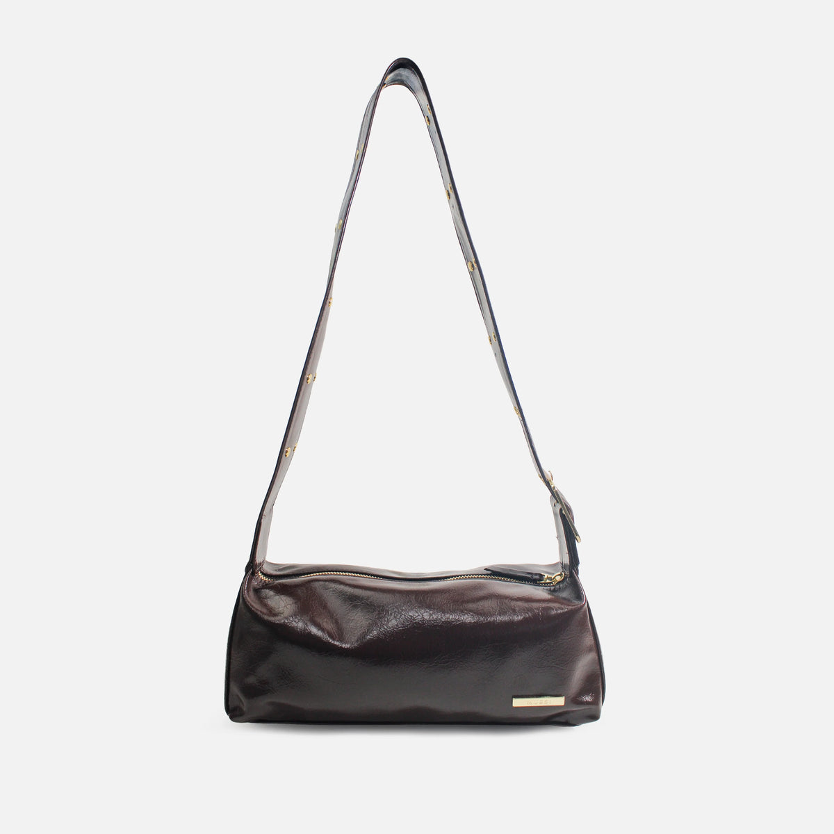 Cartera martina de sintético para mujer - Café