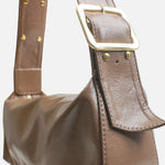 Cartera martina de sintético para mujer - Nude