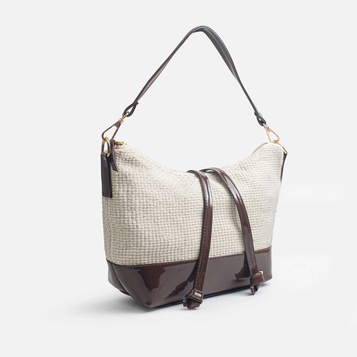 Cartera marbela de sintético para mujer - Hueso