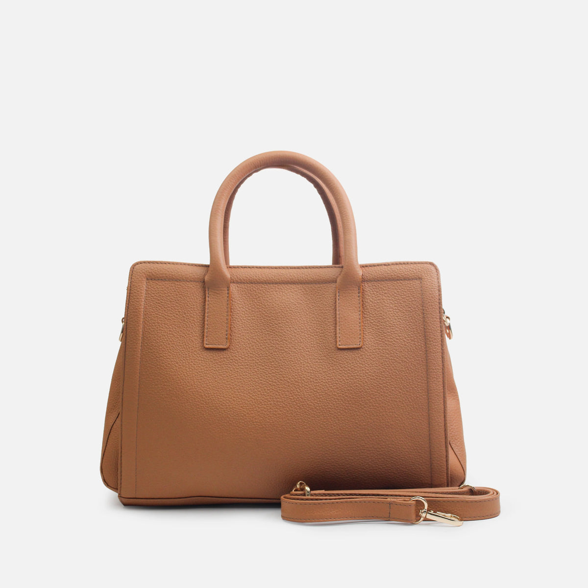 Cartera mara de cuero para mujer - Miel