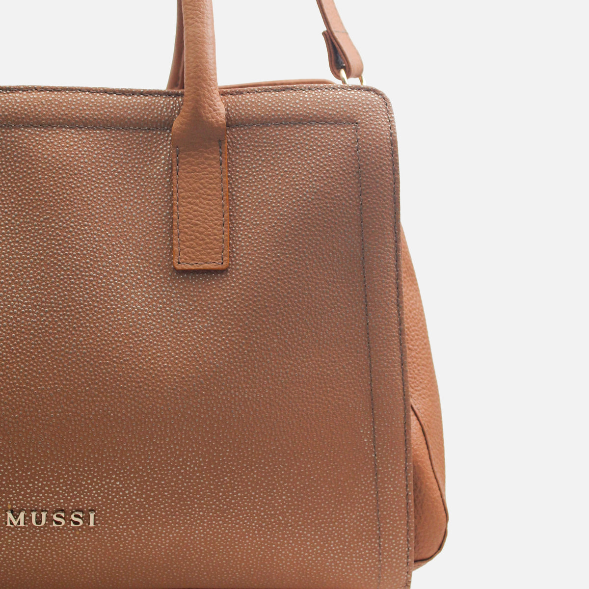 Cartera mara de cuero para mujer - Miel