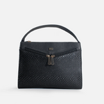 Bolso manos libres zeon de cuero para mujer - Negro