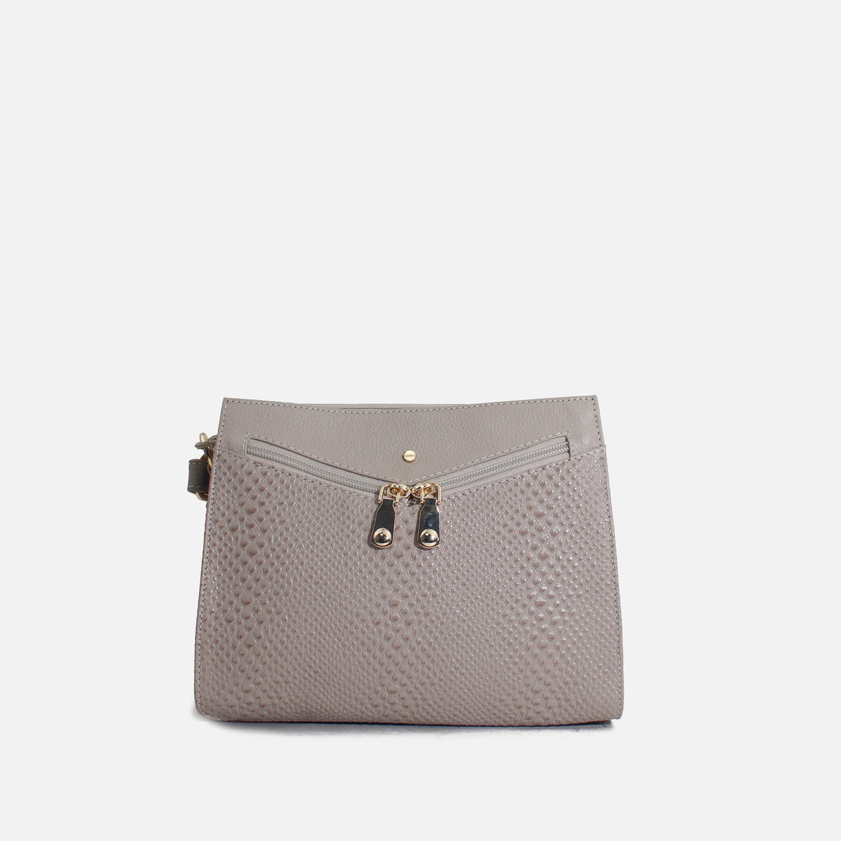 Bolso manos libres zeon de cuero para mujer - Taupe