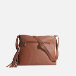 Cartera sorel de cuero para mujer - Miel