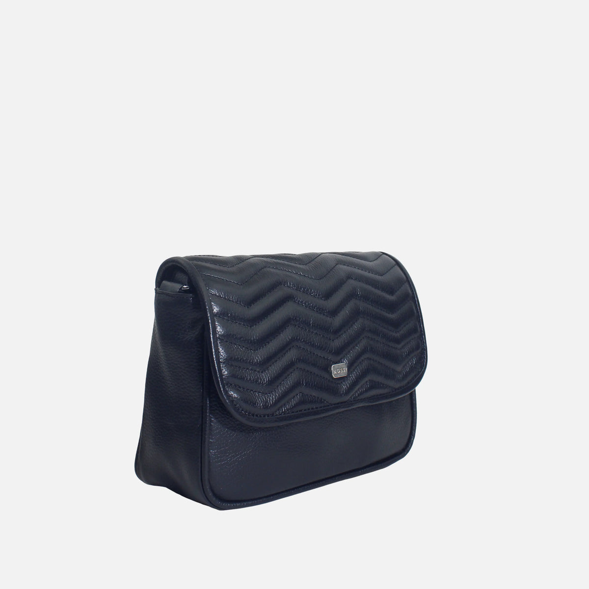 Bolso manos libres lua de cuero para mujer - Negro