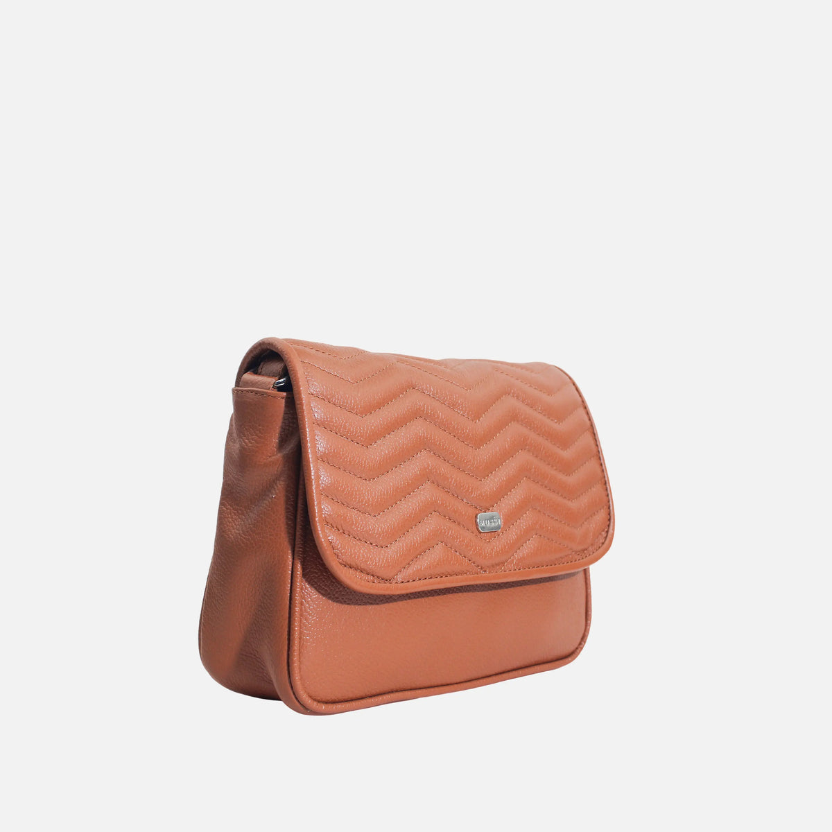 Bolso manos libres lua de cuero para mujer - Miel