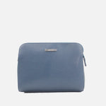 Bolso manos libres larah de cuero para mujer - Azul