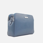 Bolso manos libres larah de cuero para mujer - Azul