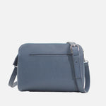 Bolso manos libres larah de cuero para mujer - Azul