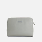 Bolso manos libres larah de cuero para mujer - Gris