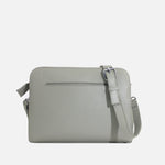 Bolso manos libres larah de cuero para mujer - Gris