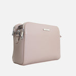 Bolso manos libres larah de cuero para mujer - Taupe