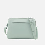 Bolso manos libres larah de cuero para mujer - Menta