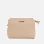 Bolso manos libres larah de cuero para mujer - Nude