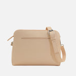 Bolso manos libres larah de cuero para mujer - Nude