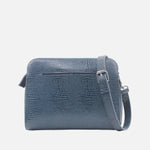 Bolso manos libres larah de cuero para mujer - Azul