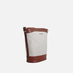 Bolso manos libres ailen de sintético para mujer - Miel