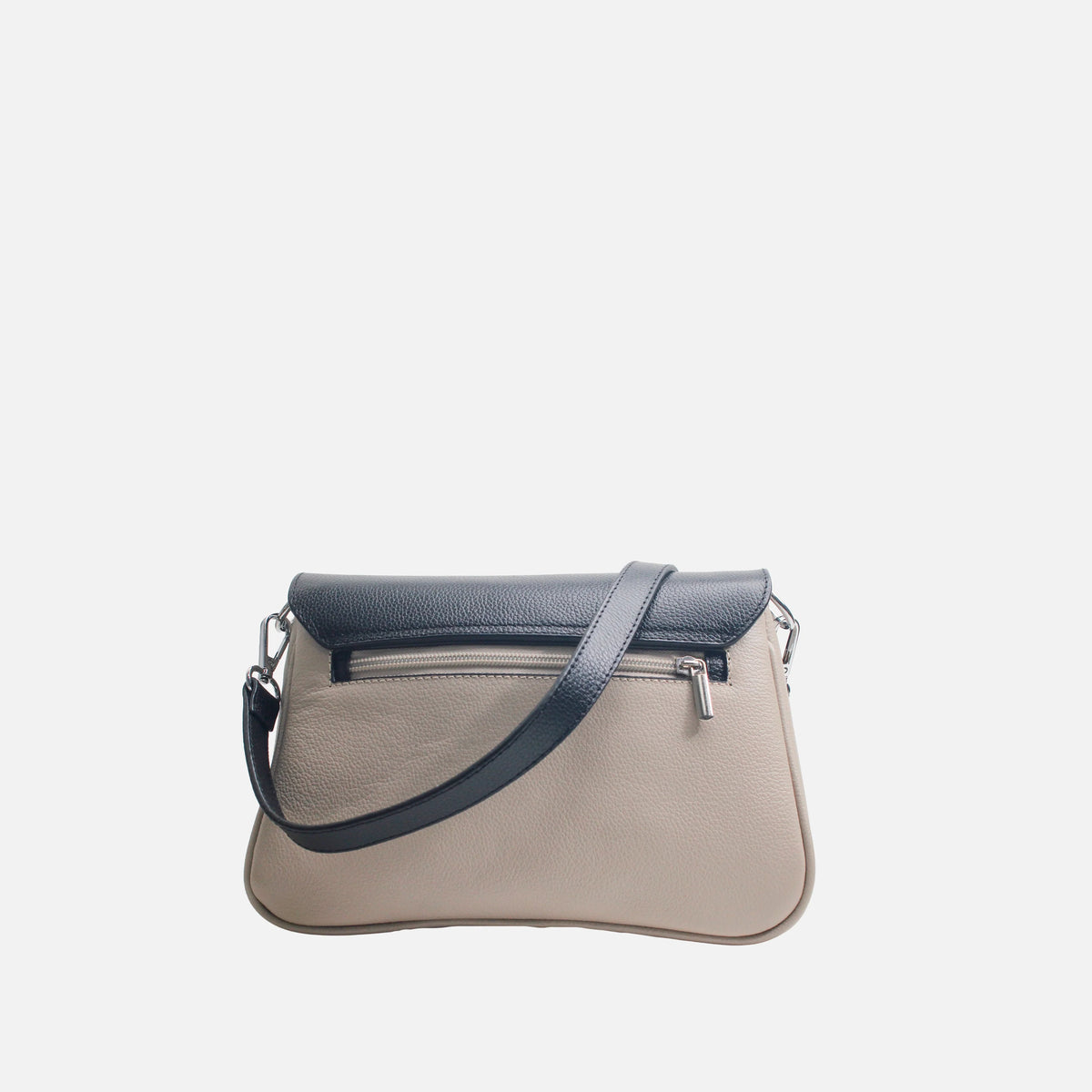 Bolso manos libres eline de cuero para mujer - Negro