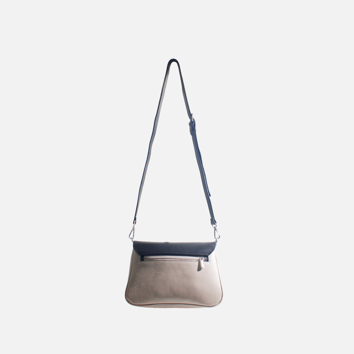 Bolso manos libres eline de cuero para mujer - Negro