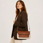 Bolso manos libres eline de cuero para mujer - Miel