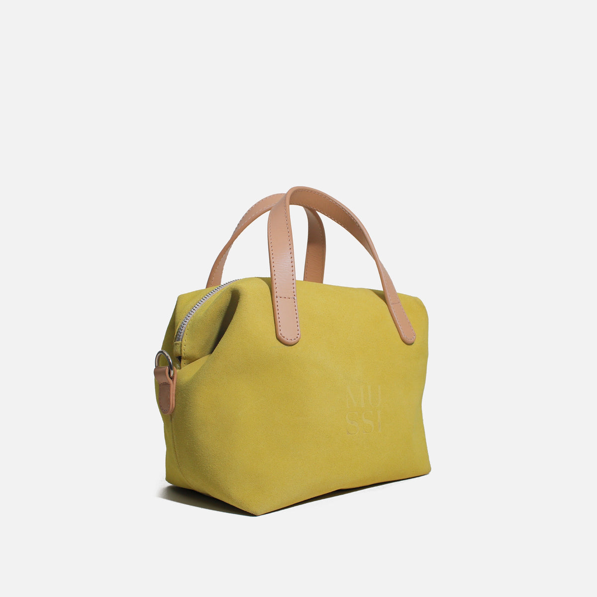 Bolso manos libres limon de cuero para mujer - Verde