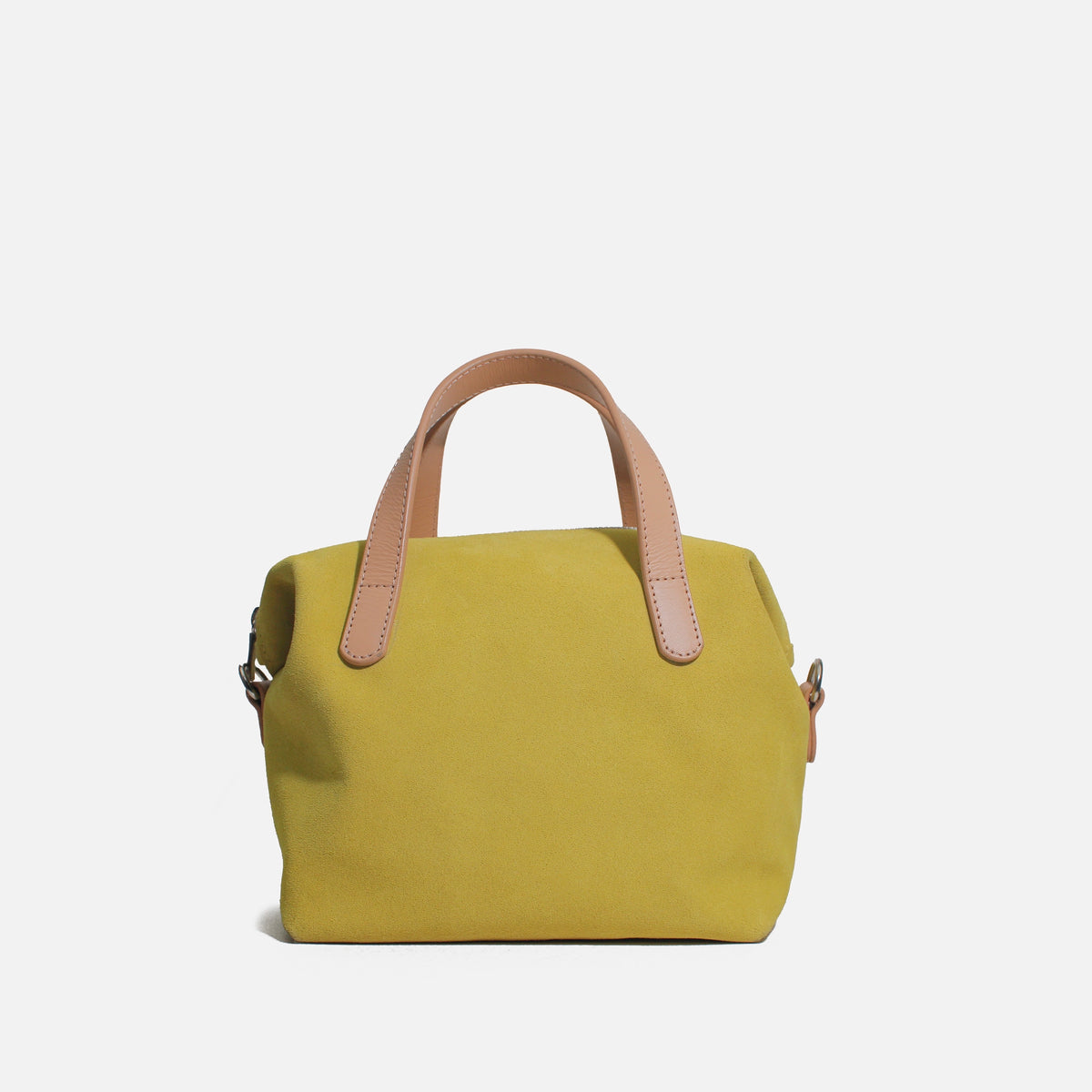 Bolso manos libres limon de cuero para mujer - Verde