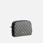 Bolso manos libres gala de cuero para mujer - Negro