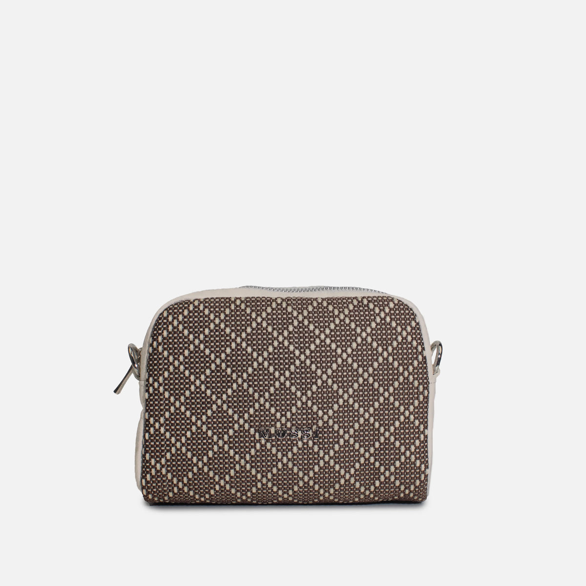 Bolso manos libres gala de cuero para mujer - Beige