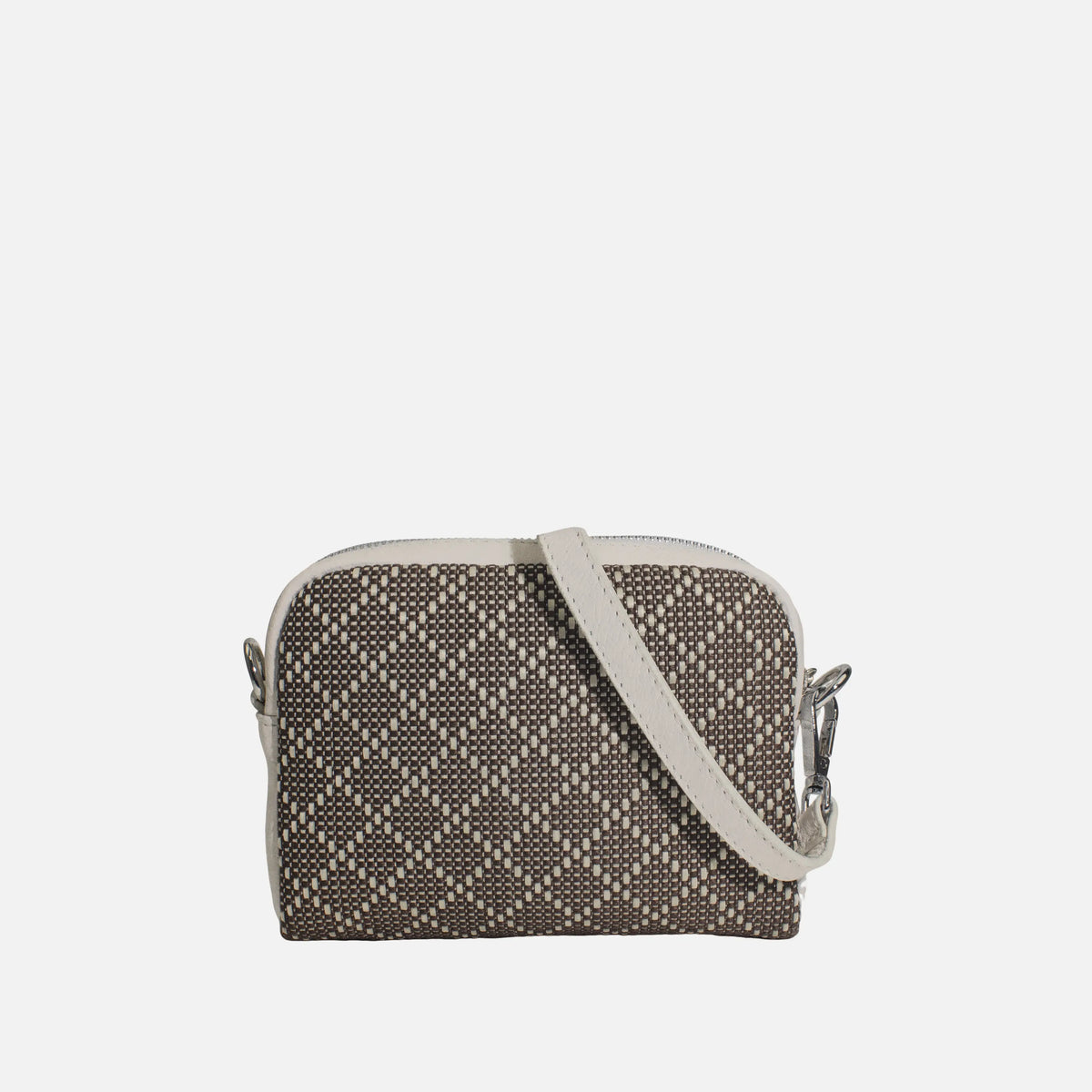 Bolso manos libres gala de cuero para mujer - Beige