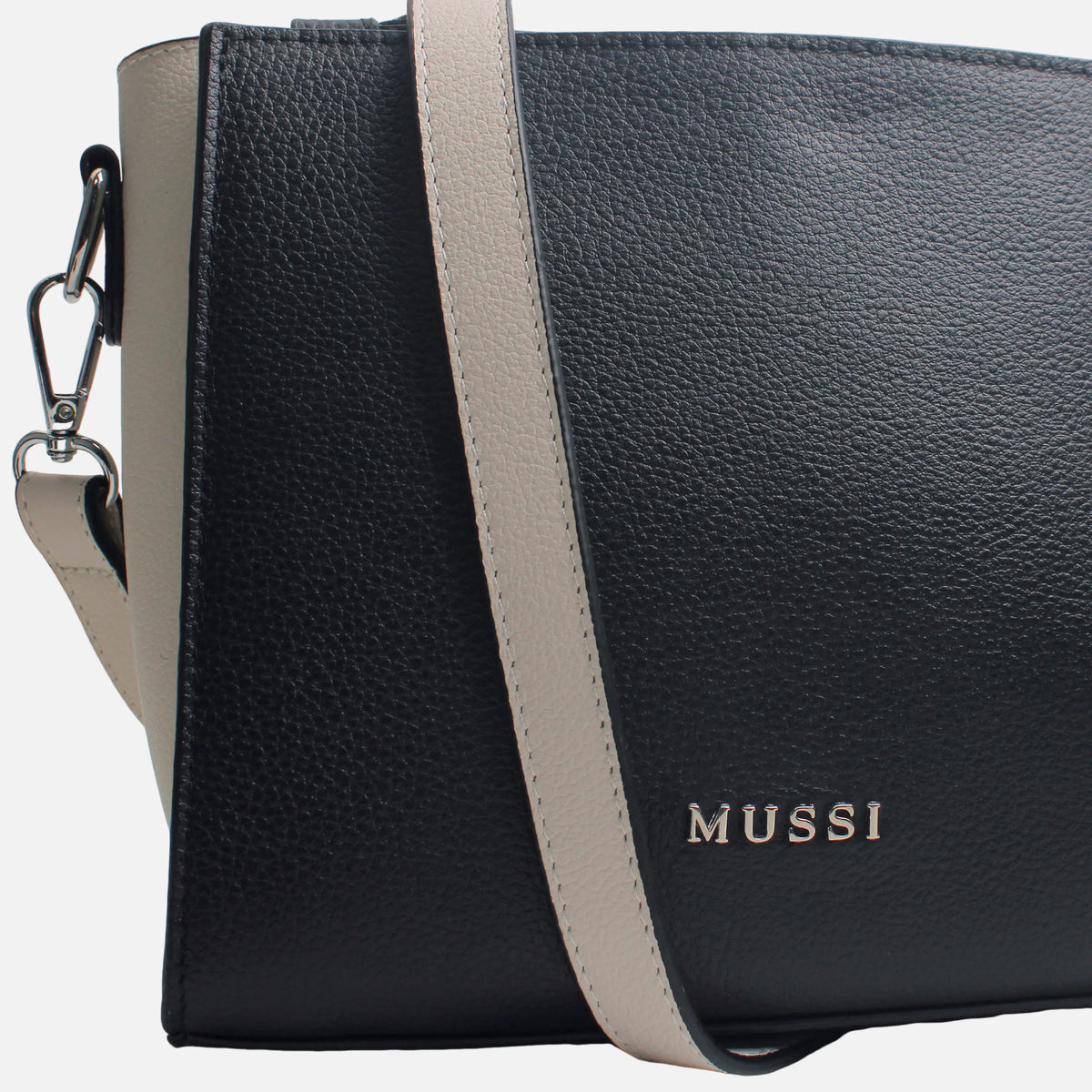 Bolso manos libres arlet de cuero para mujer - Negro