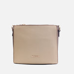 Bolso manos libres arlet de cuero para mujer - Café