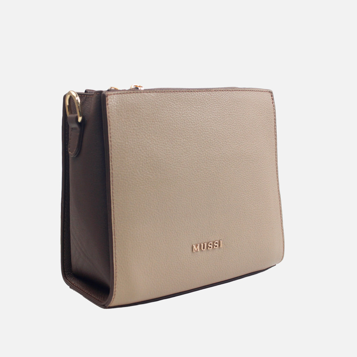 Bolso manos libres arlet de cuero para mujer - Café