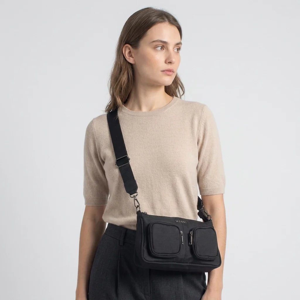 Bolso manos libres neraia de sintético para mujer - Negro