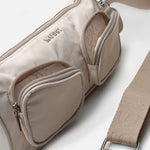 Bolso manos libres neraia de sintético para mujer - Hueso
