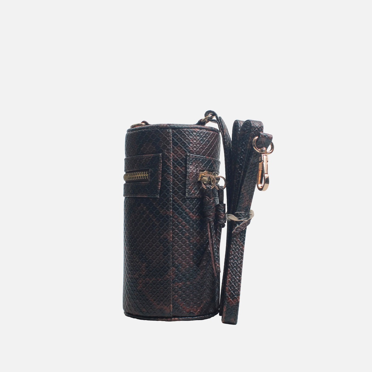 Bolso manos libres coral de sintético para mujer - Cafe