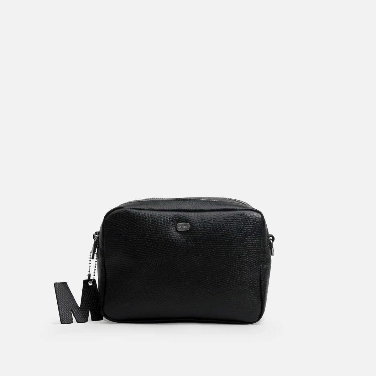 Bolso manos libres letizia de cuero para mujer - Negro