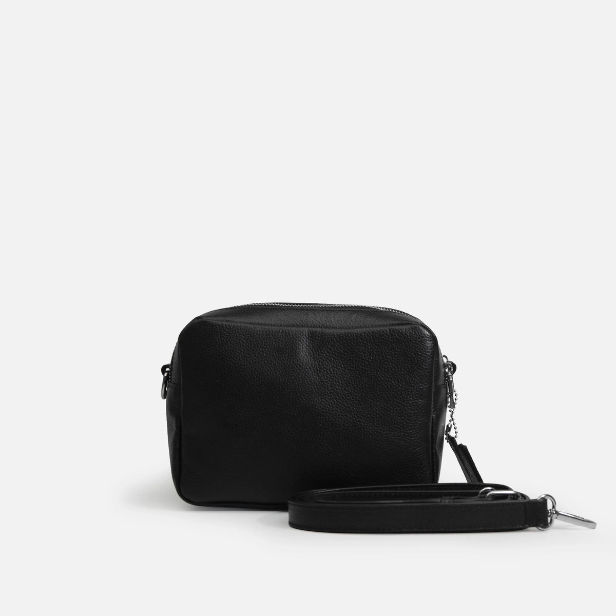 Bolso manos libres letizia de cuero para mujer - Negro