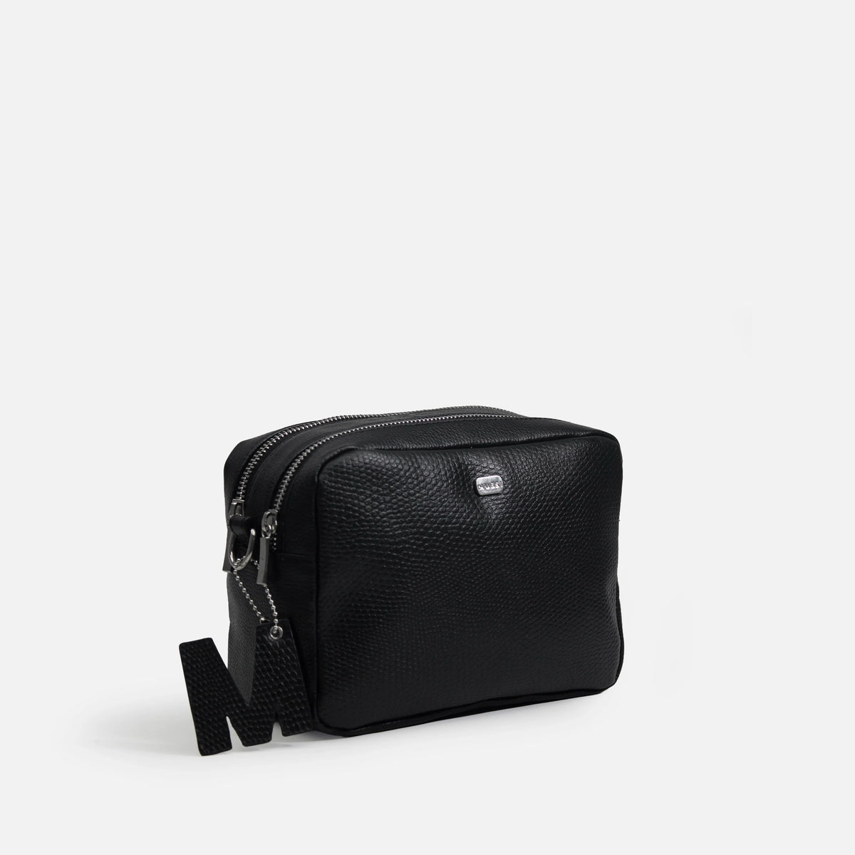 Bolso manos libres letizia de cuero para mujer - Negro