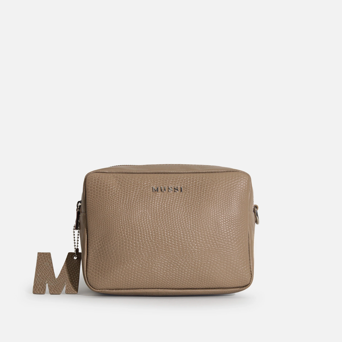 Bolso manos libres letizia de cuero para mujer - Beige