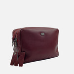Bolso manos libres letizia de cuero para mujer - Vino